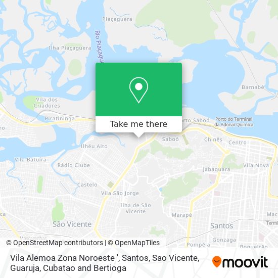 Vila Alemoa Zona Noroeste ' map