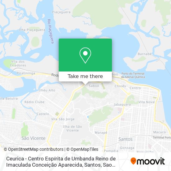 Ceurica - Centro Espírita de Umbanda Reino de Imaculada Conceição Aparecida map