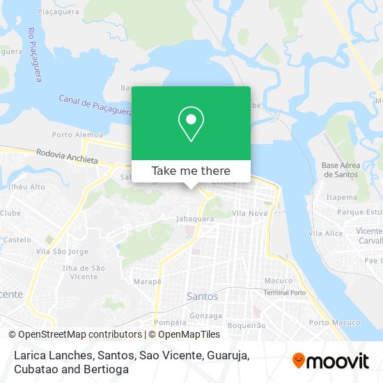 Larica Lanches map