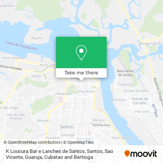 K Loucura Bar e Lanches de Santos map