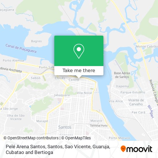 Pelé Arena Santos map