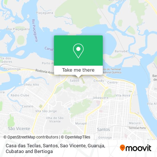 Casa das Teclas map