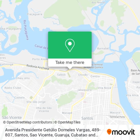 Mapa Avenida Presidente Getúlio Dorneles Vargas, 489-807