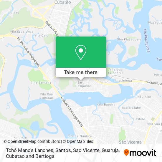 Tchô Mano's Lanches map