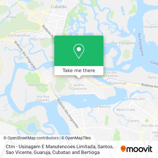 Ctm - Usinagem E Manutencoes Limitada map
