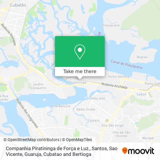 Companhia Piratininga de Força e Luz. map