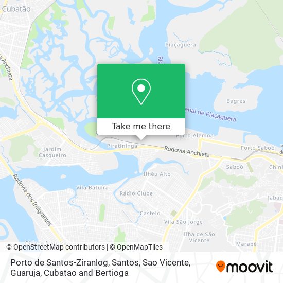 Porto de Santos-Ziranlog map