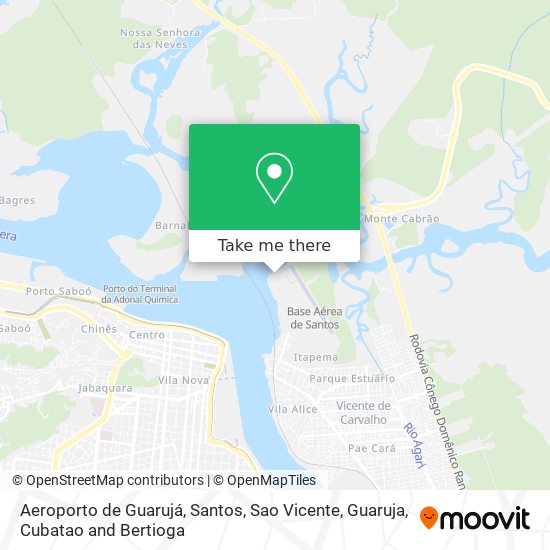 Aeroporto de Guarujá map