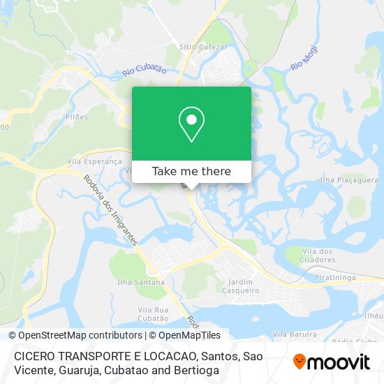 CICERO TRANSPORTE E LOCACAO map