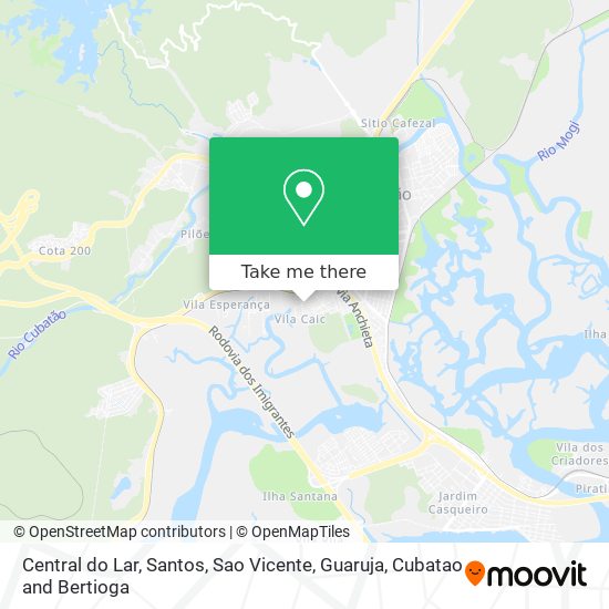 Central do Lar map