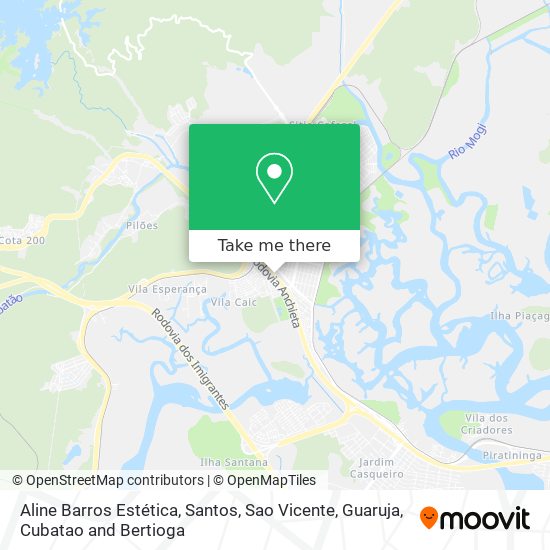 Aline Barros Estética map