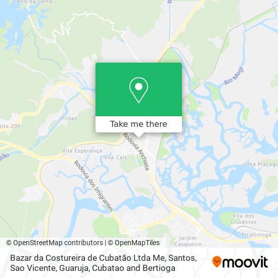 Bazar da Costureira de Cubatão Ltda Me map