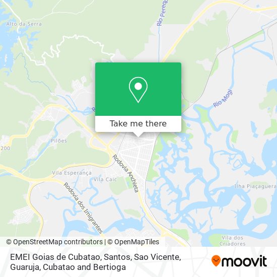 EMEI Goias de Cubatao map