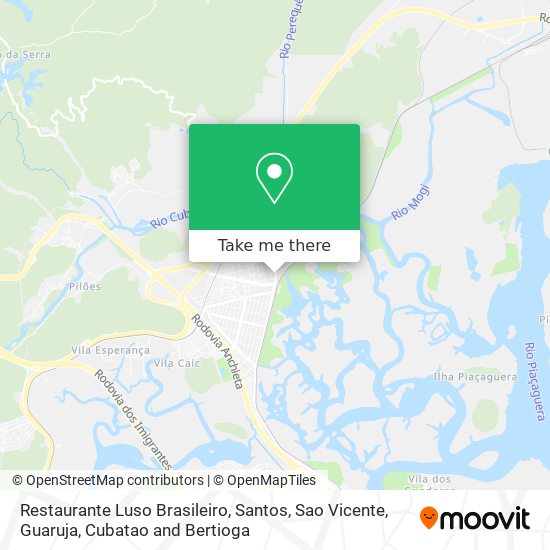 Mapa Restaurante Luso Brasileiro
