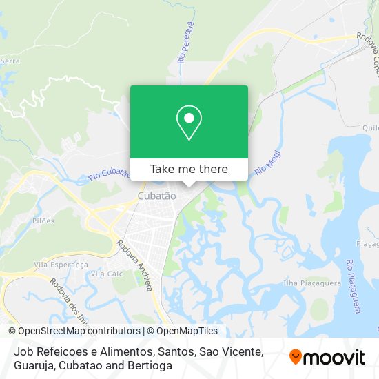 Job Refeicoes e Alimentos map