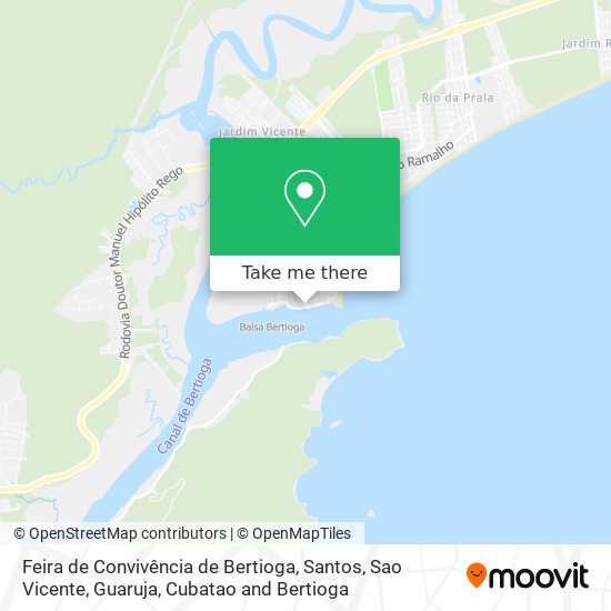 Feira de Convivência de Bertioga map