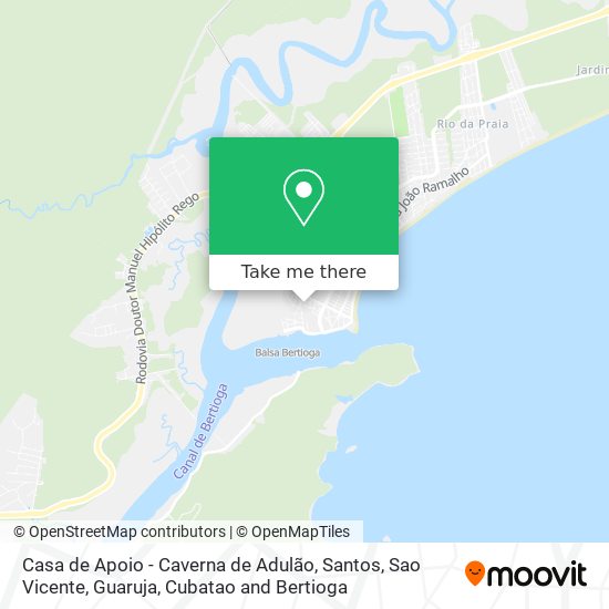 Casa de Apoio - Caverna de Adulão map