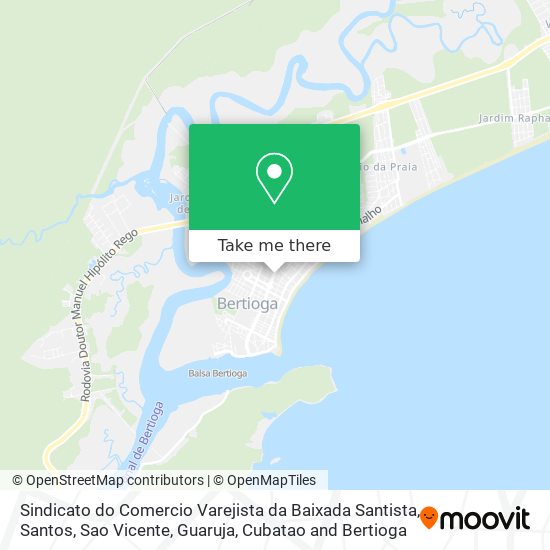 Sindicato do Comercio Varejista da Baixada Santista map