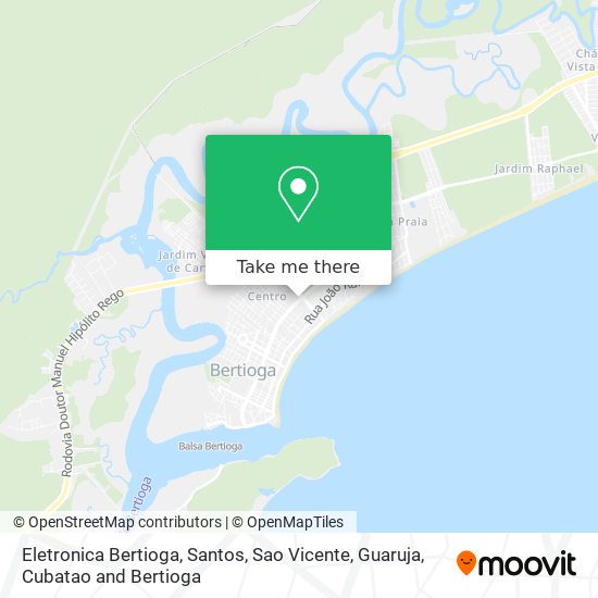 Eletronica Bertioga map