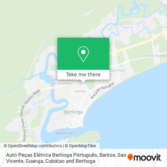 Auto Peças Elétrica Bertioga Português map