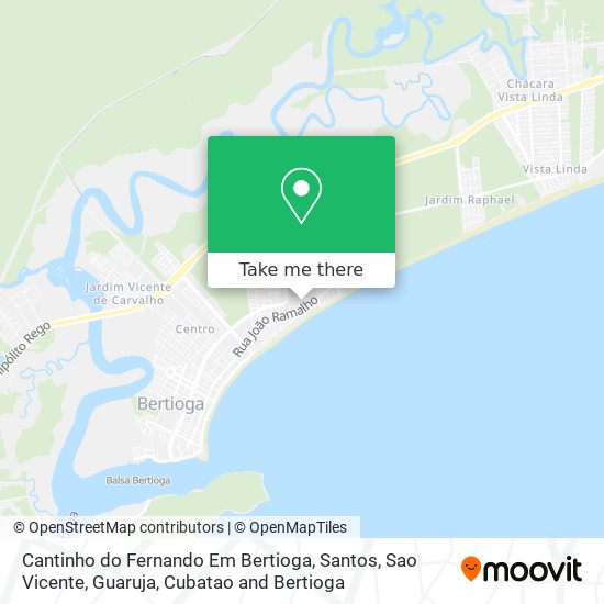 Cantinho do Fernando Em Bertioga map