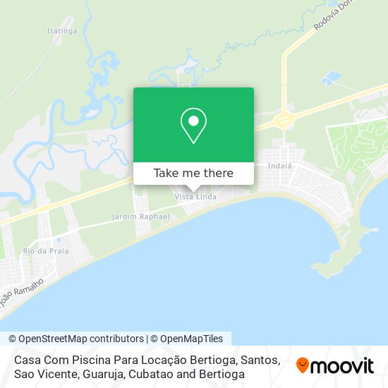 Casa Com Piscina Para Locação Bertioga map