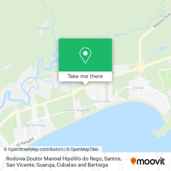 Rodovia Doutor Manoel Hipólito do Rego map