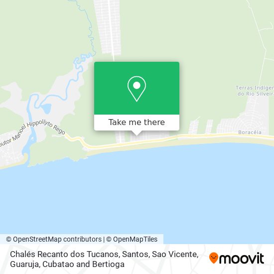 Chalés Recanto dos Tucanos map