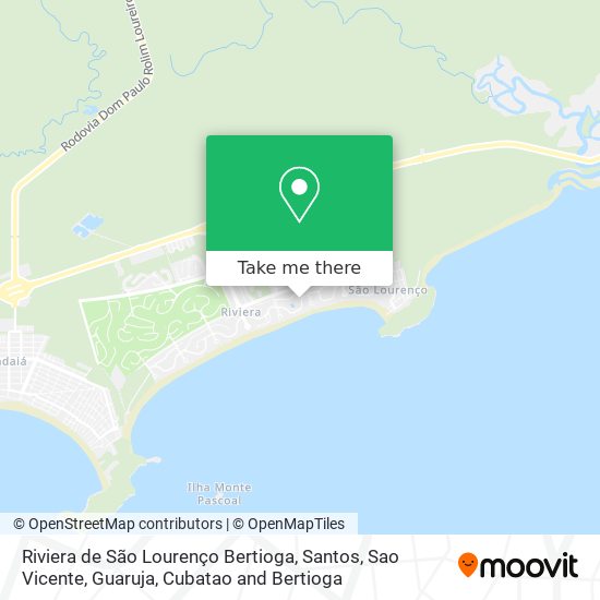 Riviera de São Lourenço Bertioga map