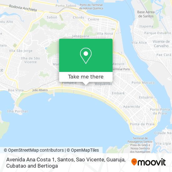 Mapa Avenida Ana Costa 1