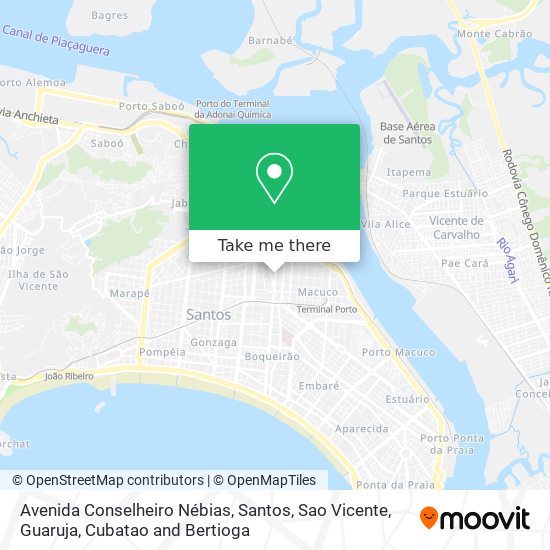 Mapa Avenida Conselheiro Nébias