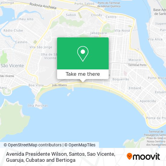 Mapa Avenida Presidente Wilson