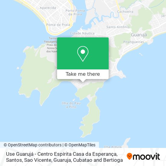 Use Guarujá - Centro Espírita Casa da Esperança map