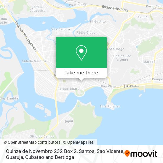Quinze de Novembro 232 Box 2 map
