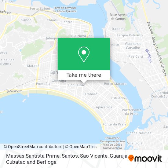 Massas Santista Prime map