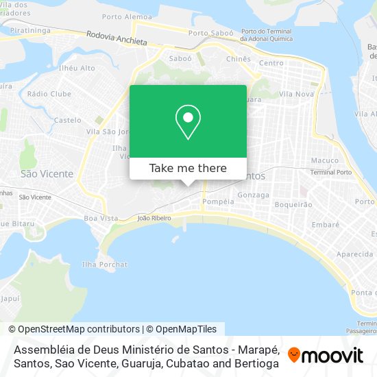 Assembléia de Deus Ministério de Santos - Marapé map