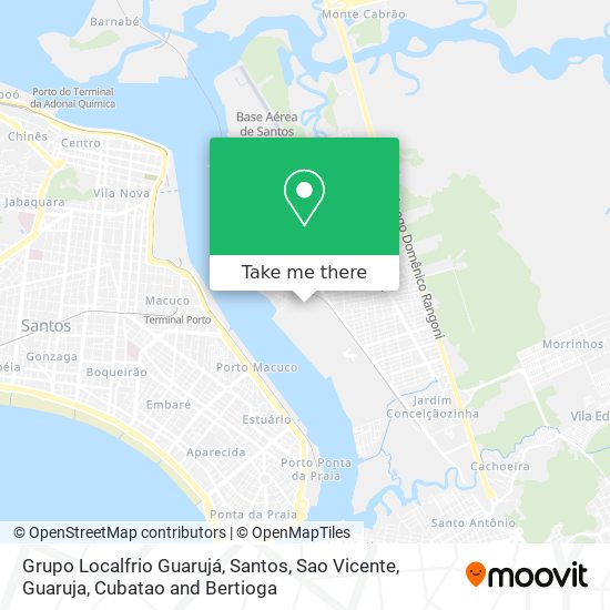 Grupo Localfrio Guarujá map