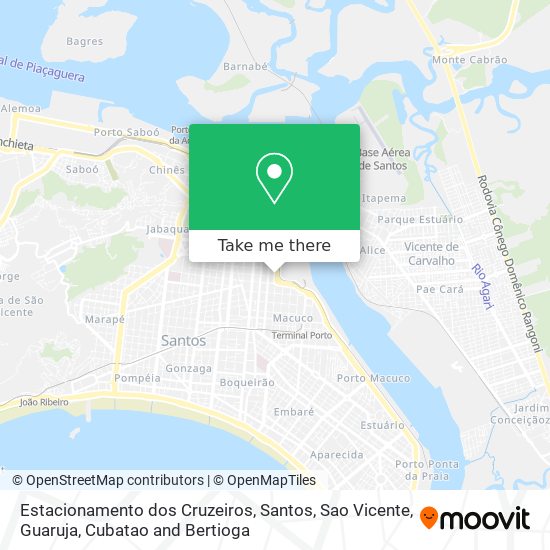 Estacionamento dos Cruzeiros map