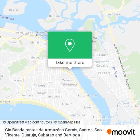 Cia Bandeirantes de Armazéns Gerais map