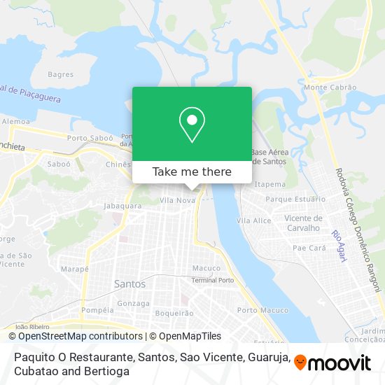 Mapa Paquito O Restaurante