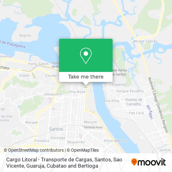 Cargo Litoral - Transporte de Cargas map