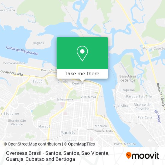 Mapa Overseas Brasil - Santos