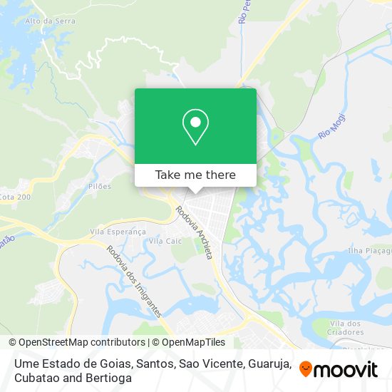 Ume Estado de Goias map