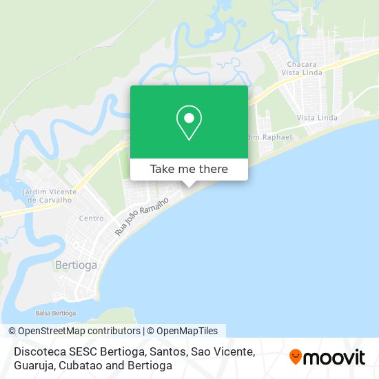 Discoteca SESC Bertioga map