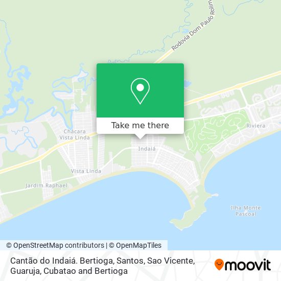Cantão do Indaiá. Bertioga map