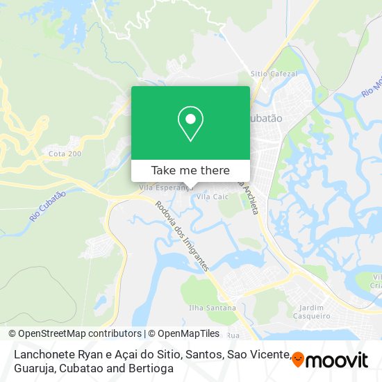 Lanchonete Ryan e Açai do Sitio map