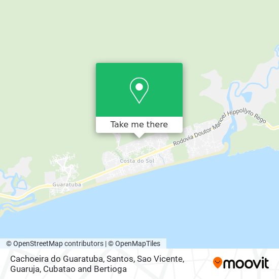 Cachoeira do Guaratuba map