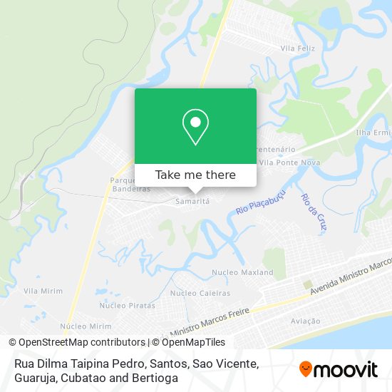 Mapa Rua Dilma Taipina Pedro