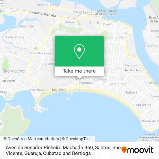 Avenida Senador Pinheiro Machado 960 map