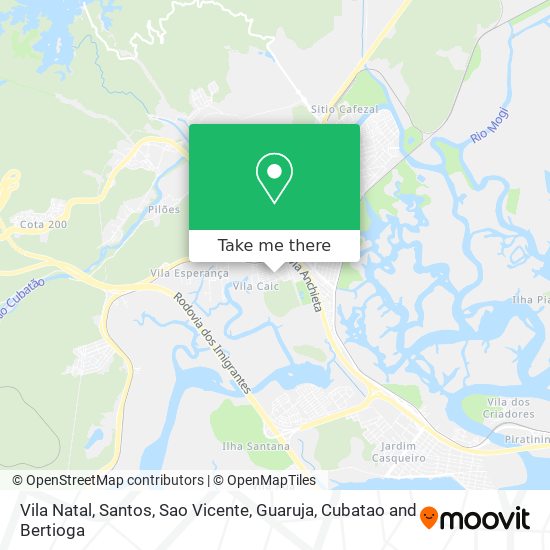 Vila Natal map